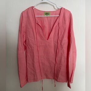 Juicy Couture Pink Linen Long sleeve L